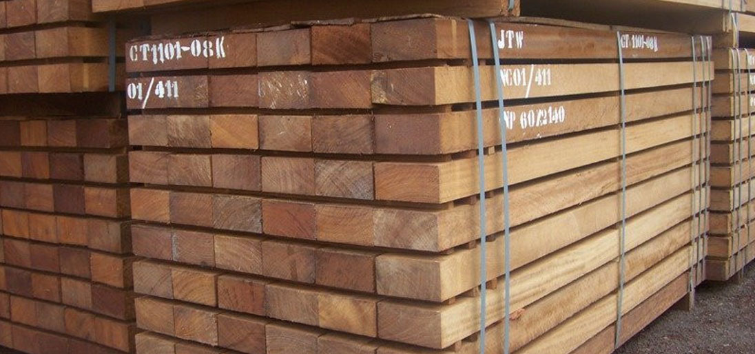 Iroko sawn timber