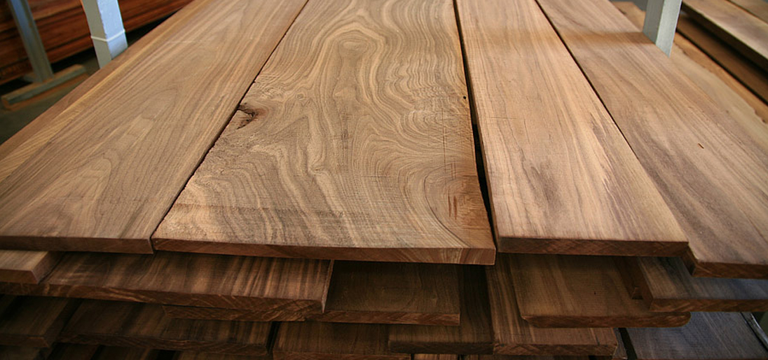Walnut lumber
